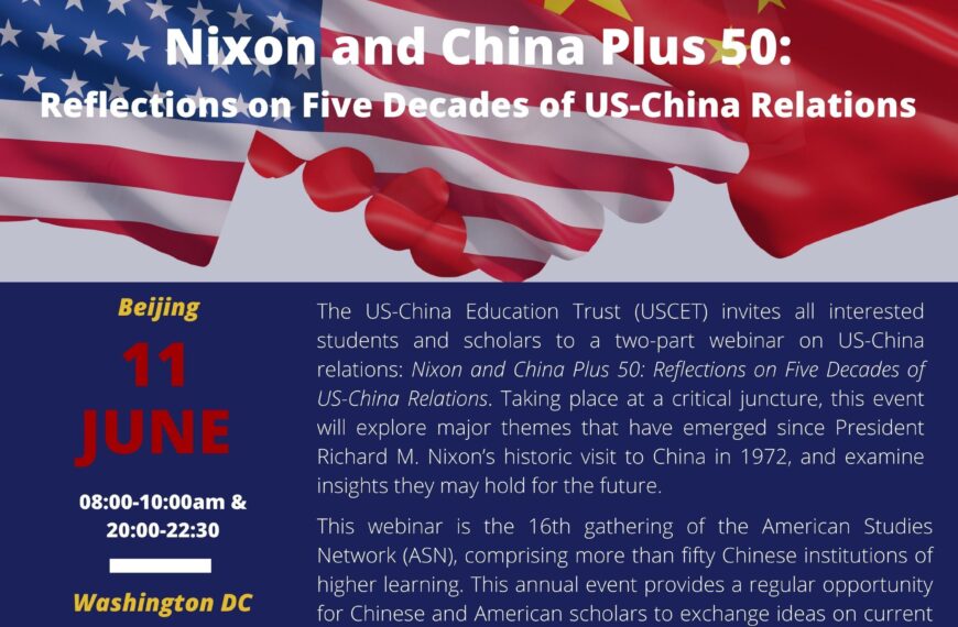 16th ASN Conference – Nixon and China + 50: Reflections on Five Decades of US-China Relations