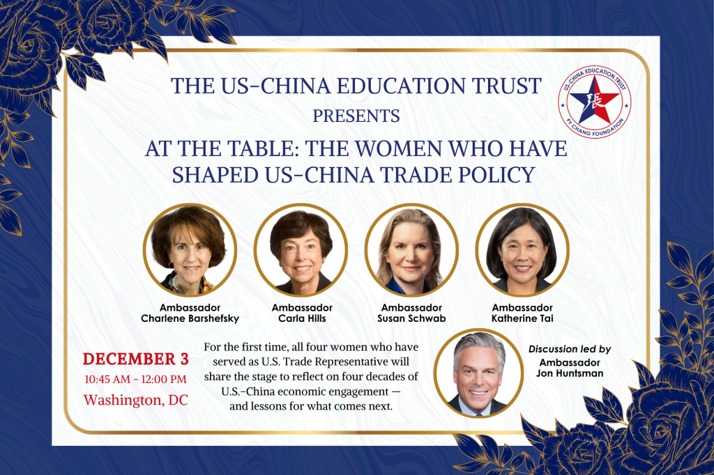 At the table: The women who have shaped US-China trade policy